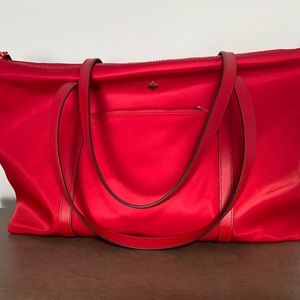 RED…. Kate spade ♠️ Chelsea weekender tote like new condition